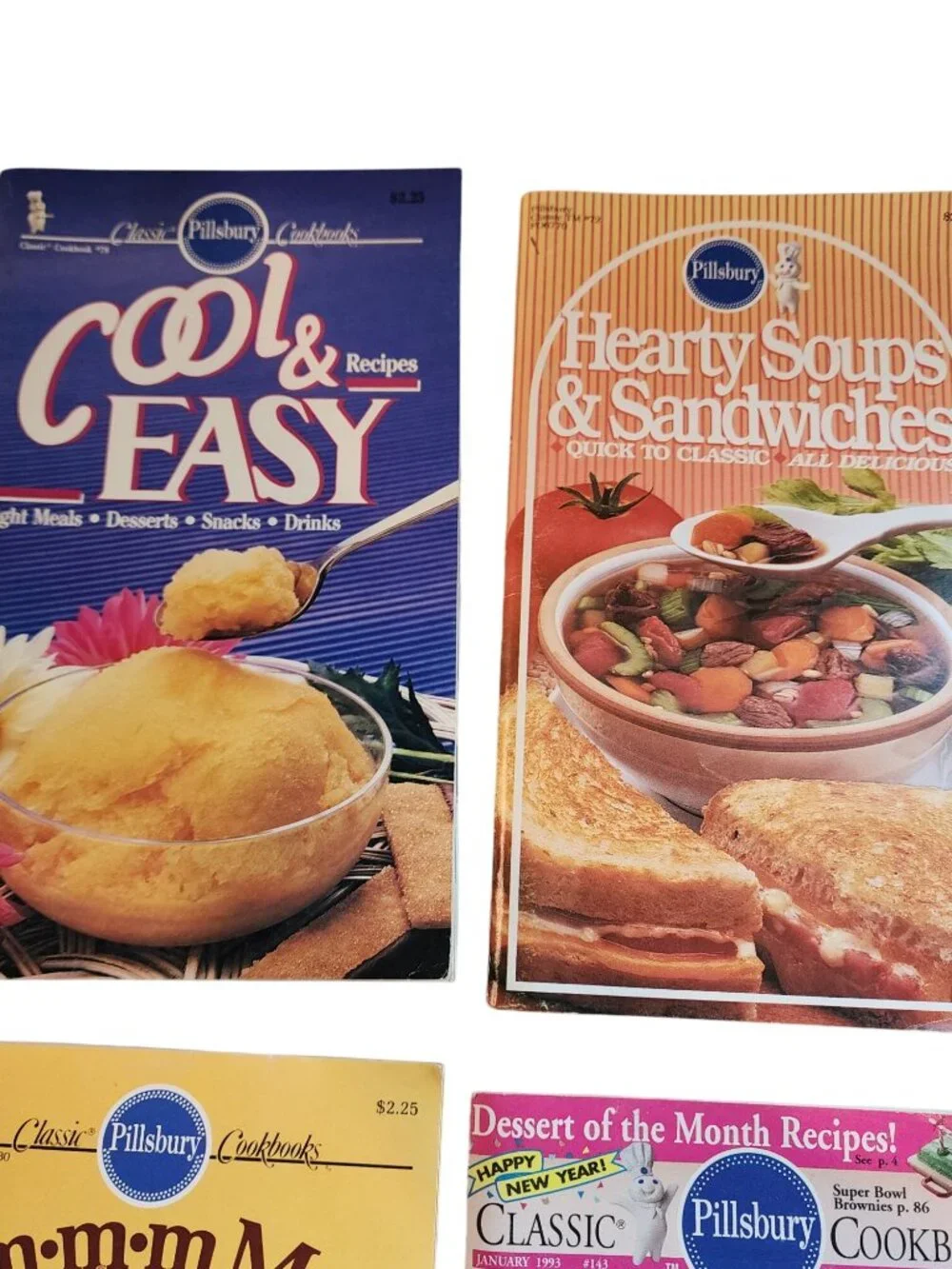Pillsbury Classic Cookbooks lot of 12 baking soups cookies Fast Meals